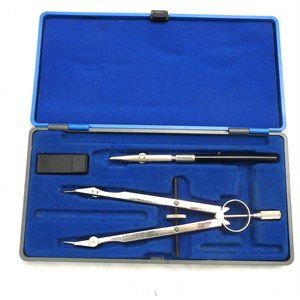 Fullerton Drafting set drawing tools compass Henschel Germany